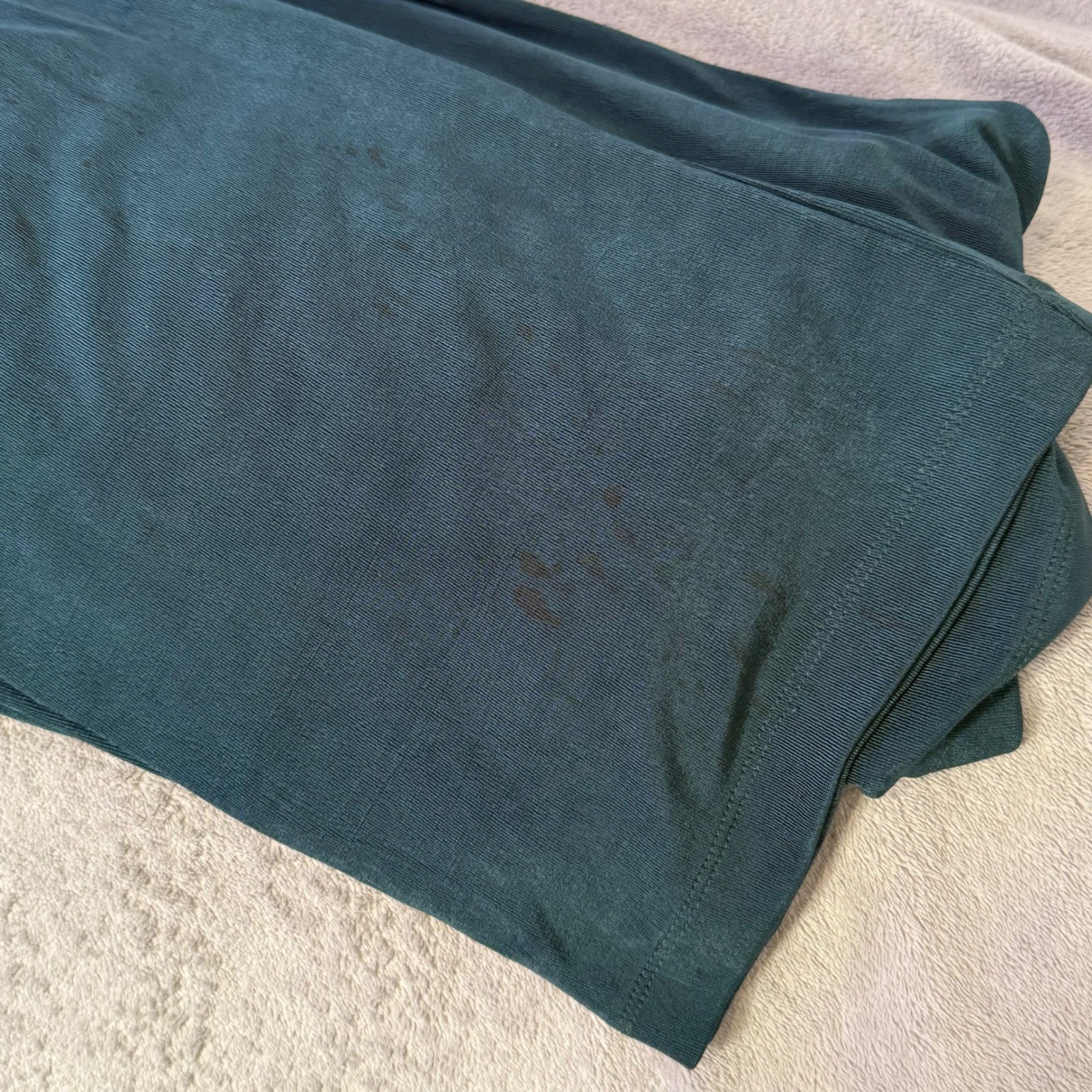Chicos Travelers Slinky Knit Pull On Stretch Pants Size XL 16 Green Travel