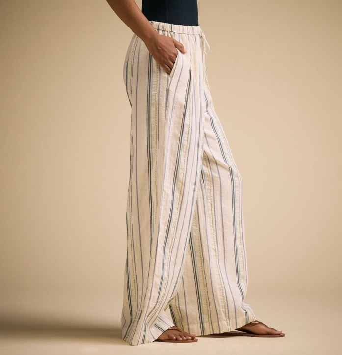 Calia women’s pleated wide leg swim cover up size small