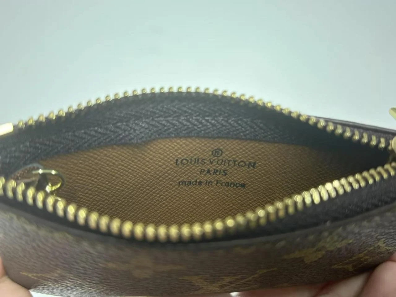 Louis Vuitton Monogram Key Pouch Pochette Cles Coin Purse