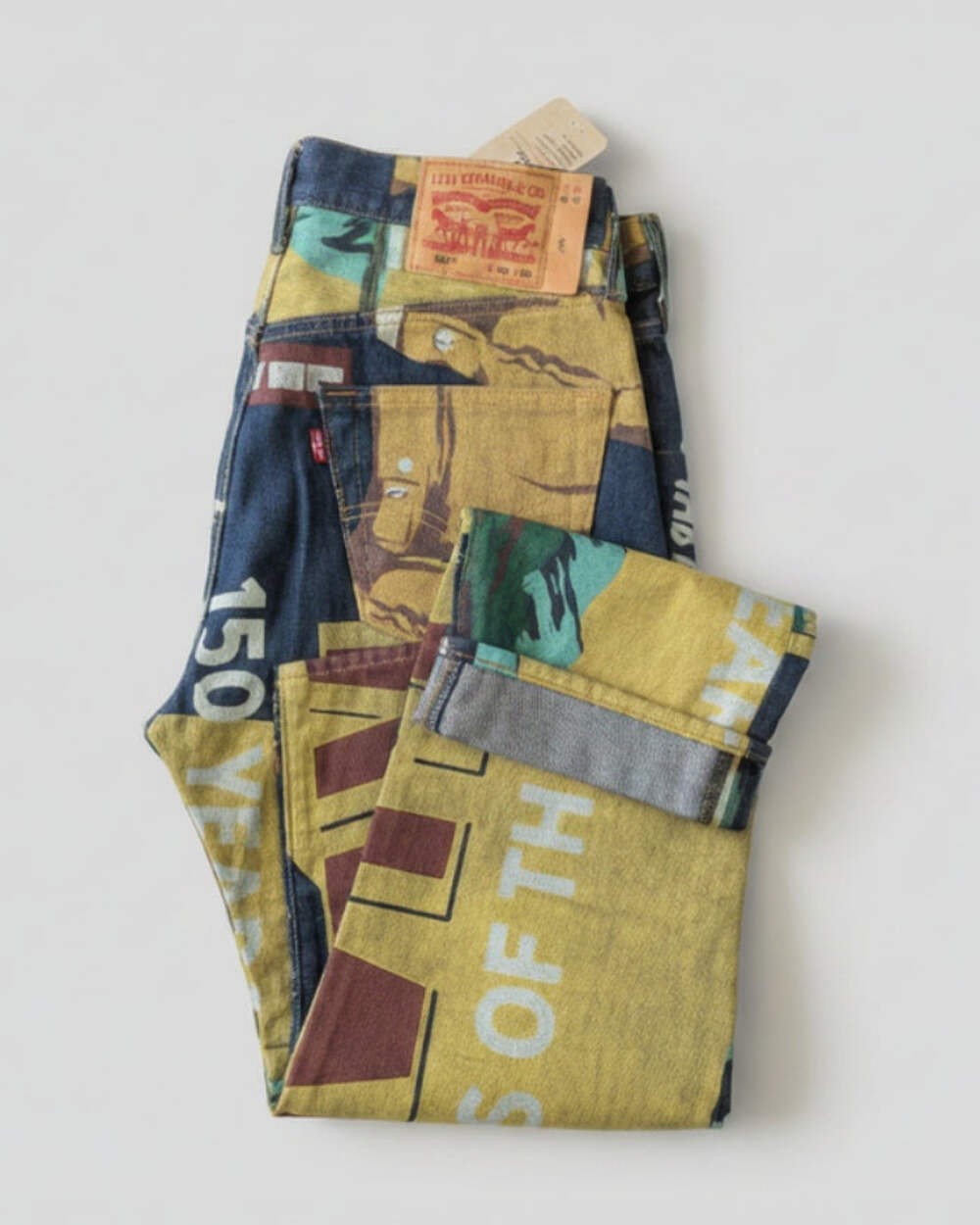 Levi’s 501 Original Fit Men’s Jeans 150th Anniversary Banner Print 00501-3424