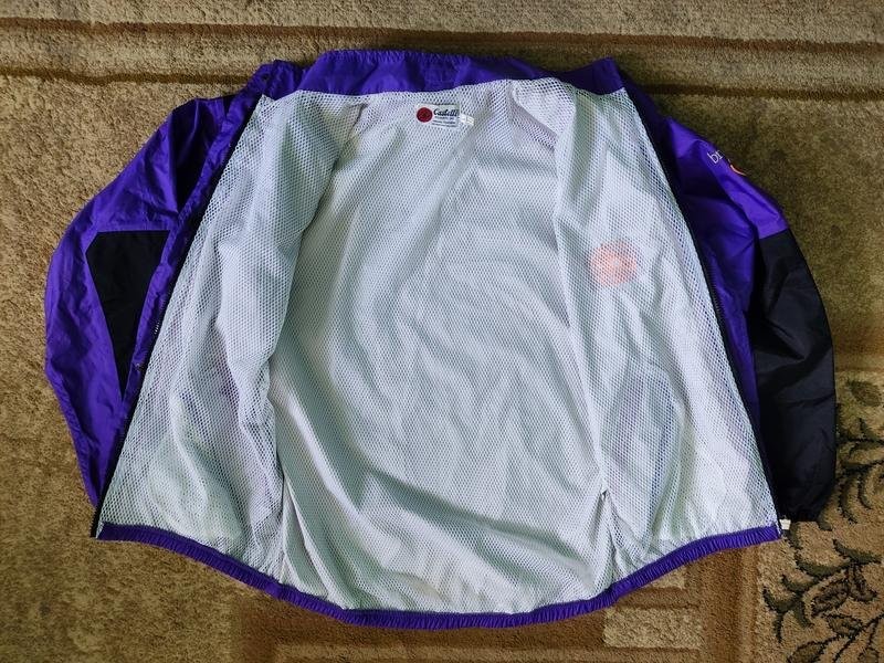 Men Castelli Jacket Purple Polyester 40 /L / 48