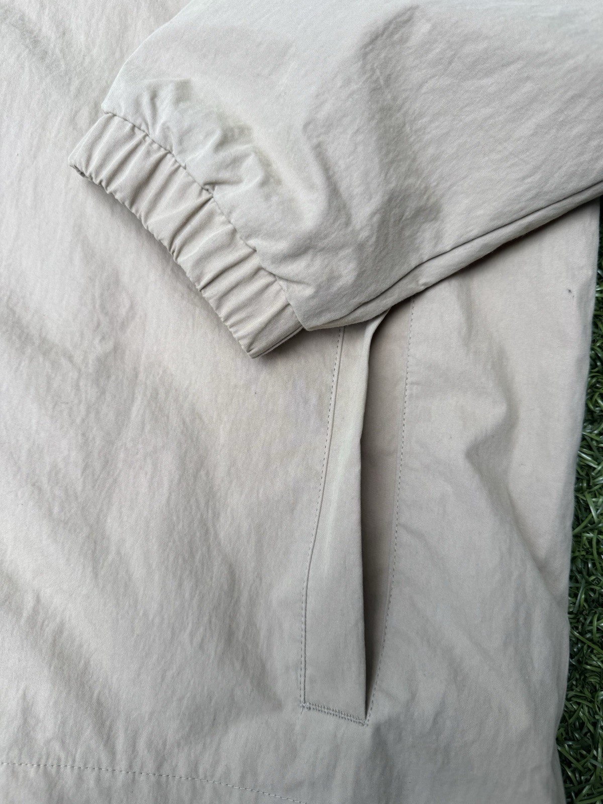 UMen’s Size 2XL Utility Jacket Hooded Tan Khaki Free Assembly Cotton Blend New