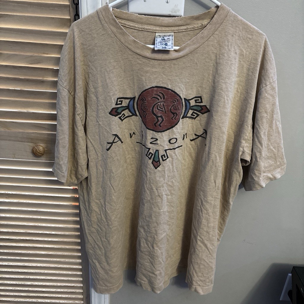 Arizona Jean Company Kokopelli Southwestern Graphic Tee Beige Men’s XL