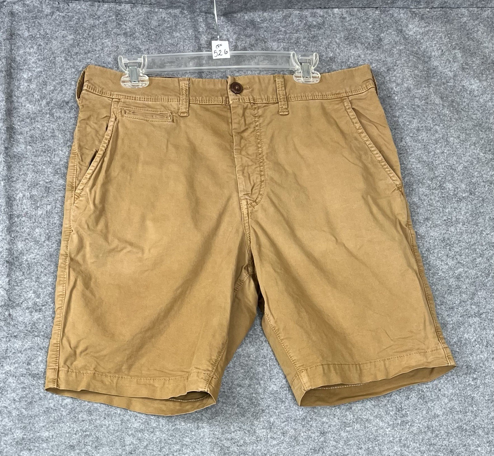 American Eagle Classic Next Level Flex Mens 34 Brown Stretch Chino Shorts