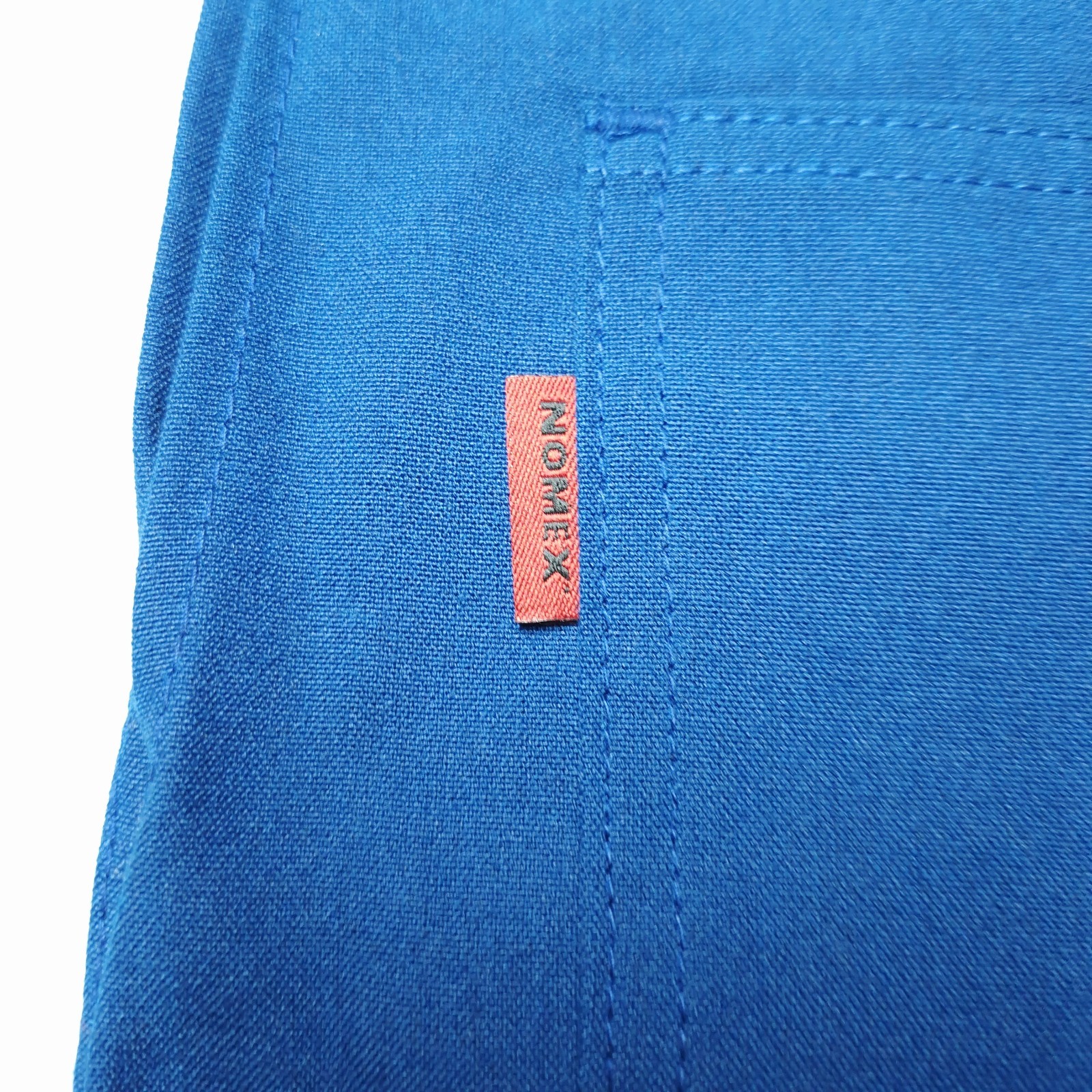Workrite FR Lab Coat Large Regular Nomex IIIA Royal Blue KNL8RB UC University CA