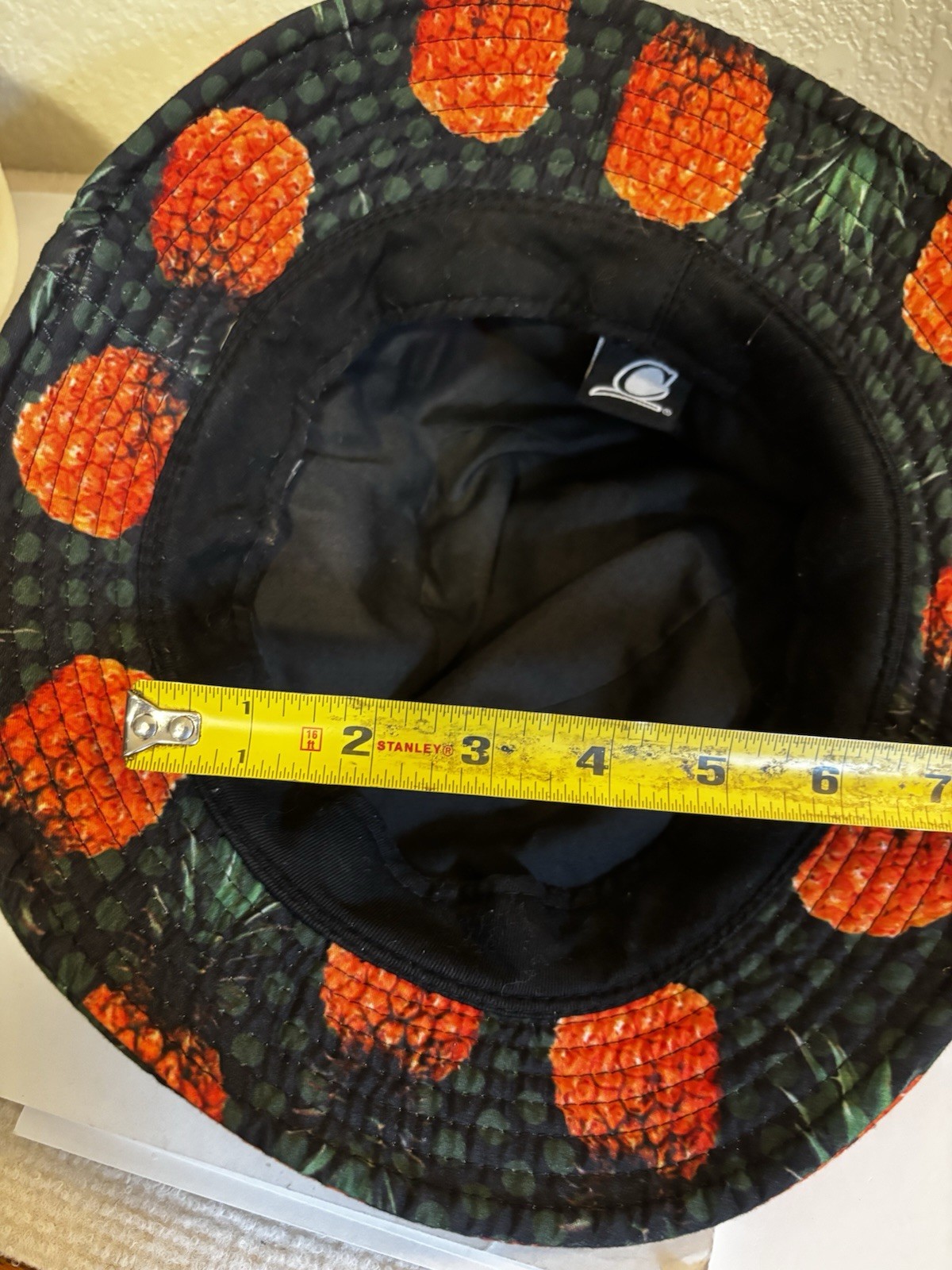Tropical Bucket Hat Original Chuck Pineapple Palm Print Vibrant One Size Unisex