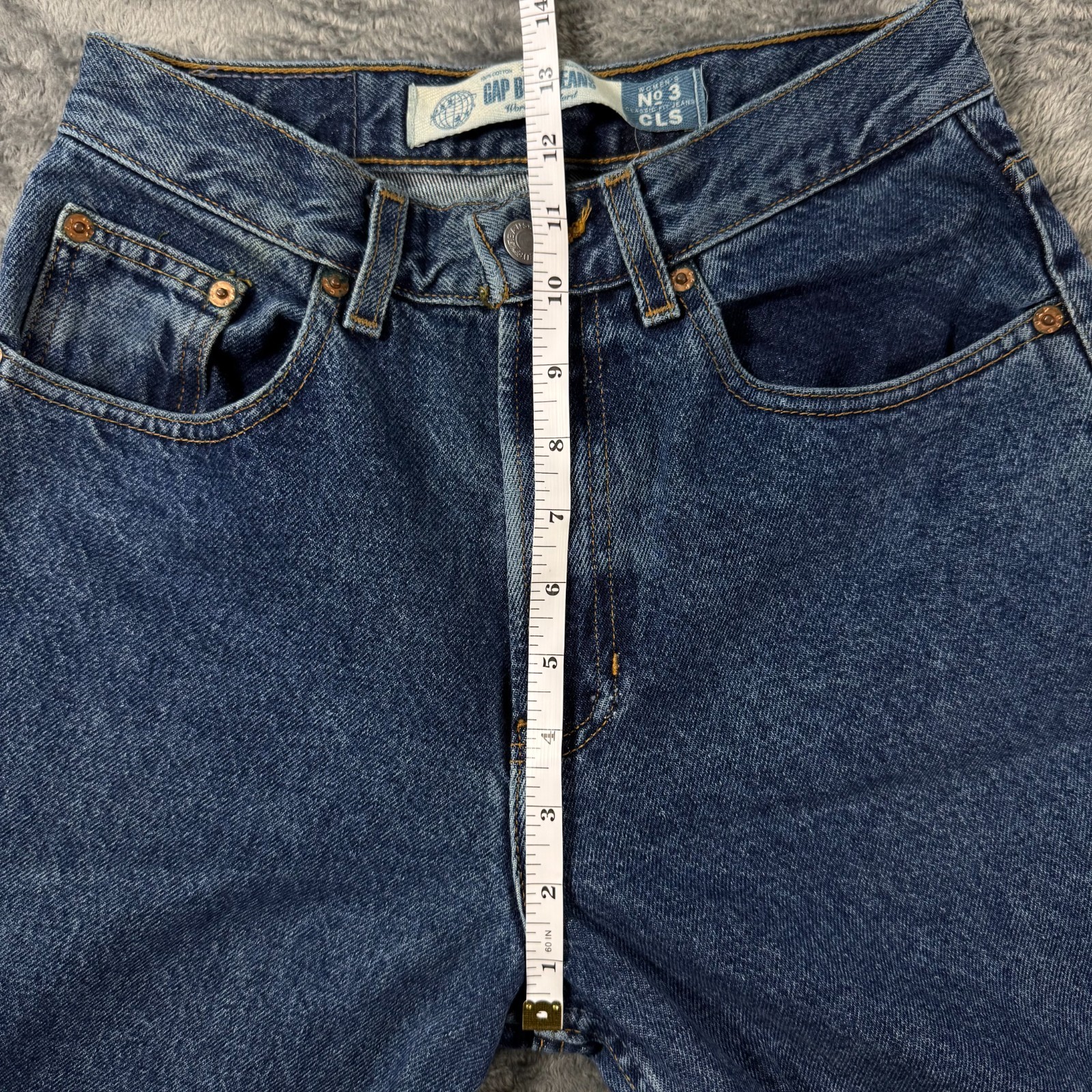Vintage 90s Classic Fit Gap Blue Jeans No 3 Women Size 4 Regular High Rise USA