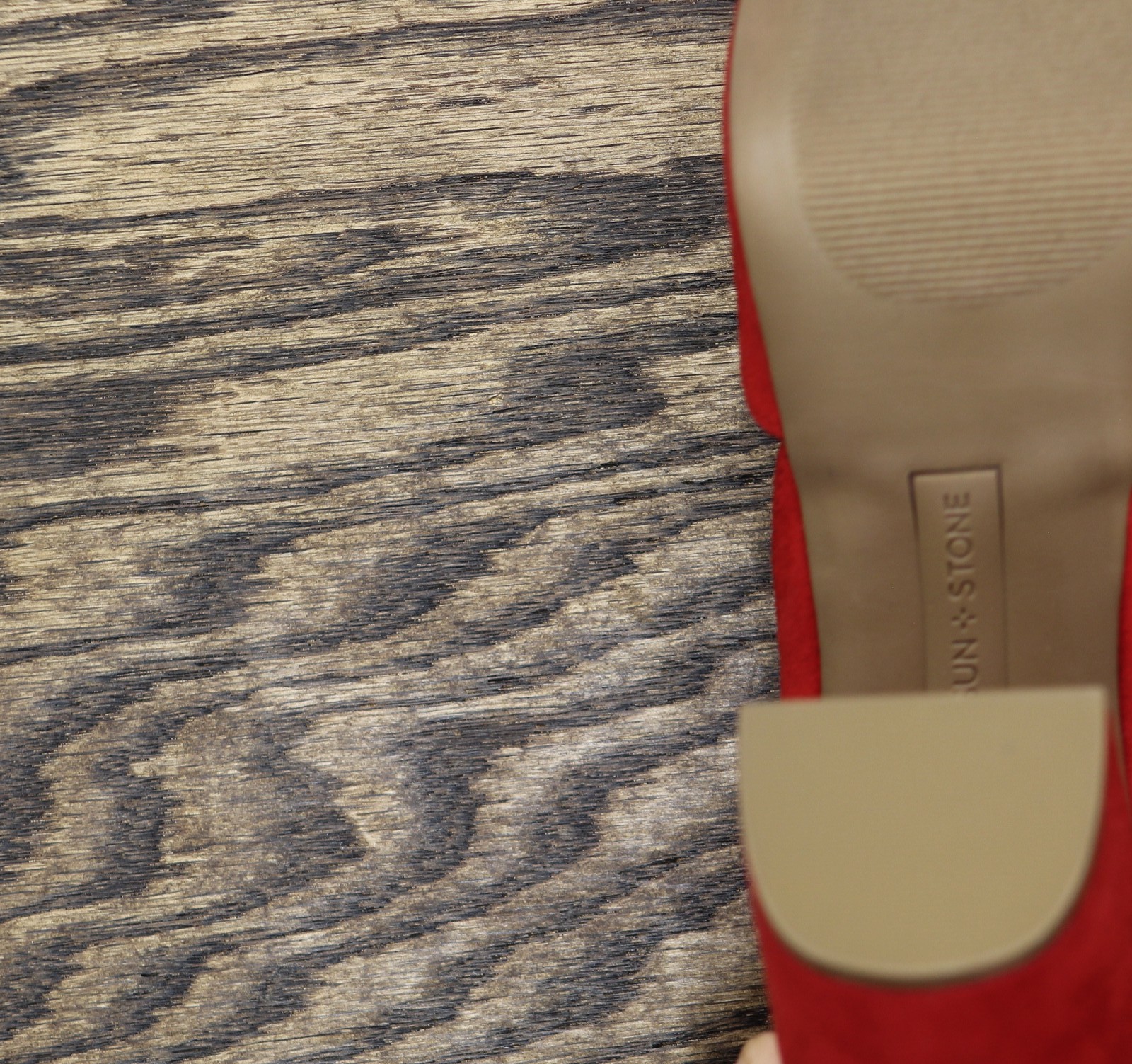 sun + Stone Womens Reemaa Platform Sandals Open Toe Micro Suede Red 12M