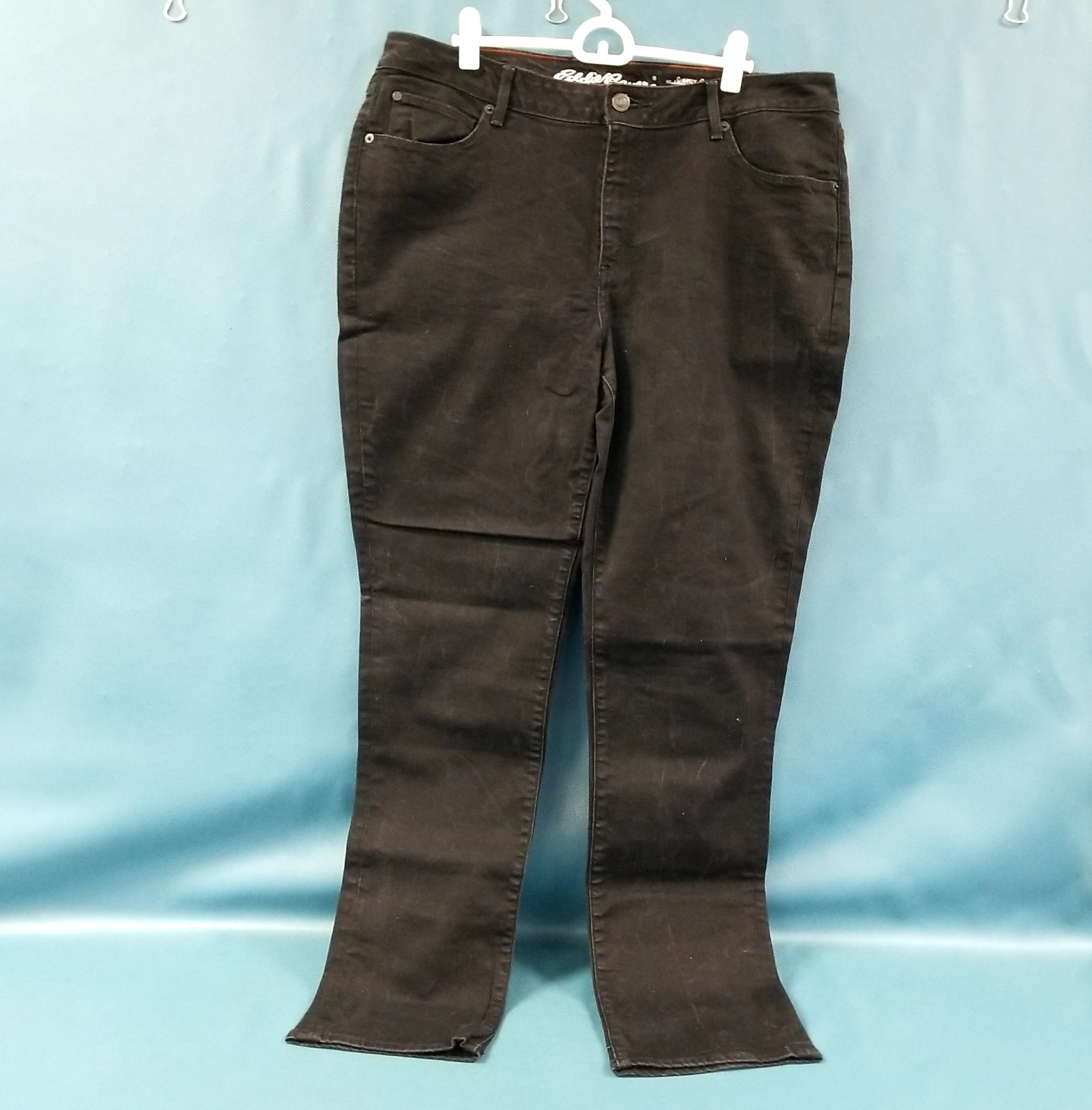 Lot of 4 Eddie Bauer Multicolor Slightly Curvy Straight/Skinny/Ankle Jeans Sz 18