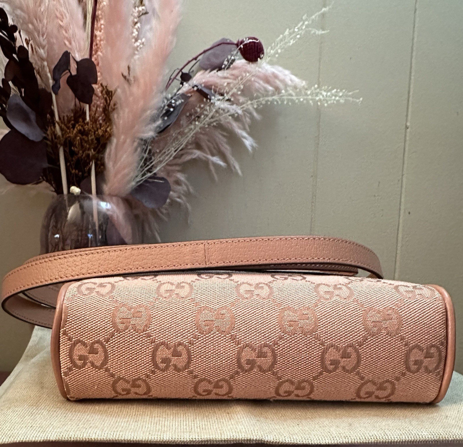 Gucci Pink Ophidia Mini Crossbody