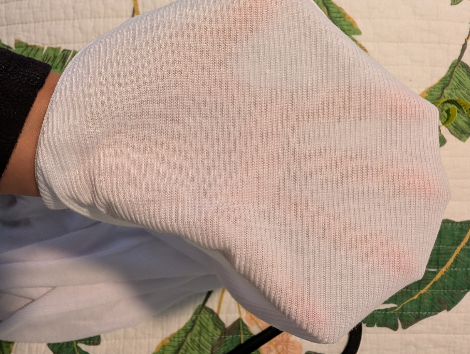 3Pack First Quality White Ribbed Tank Top XL Fits Smaller S/M Stretch Cotton