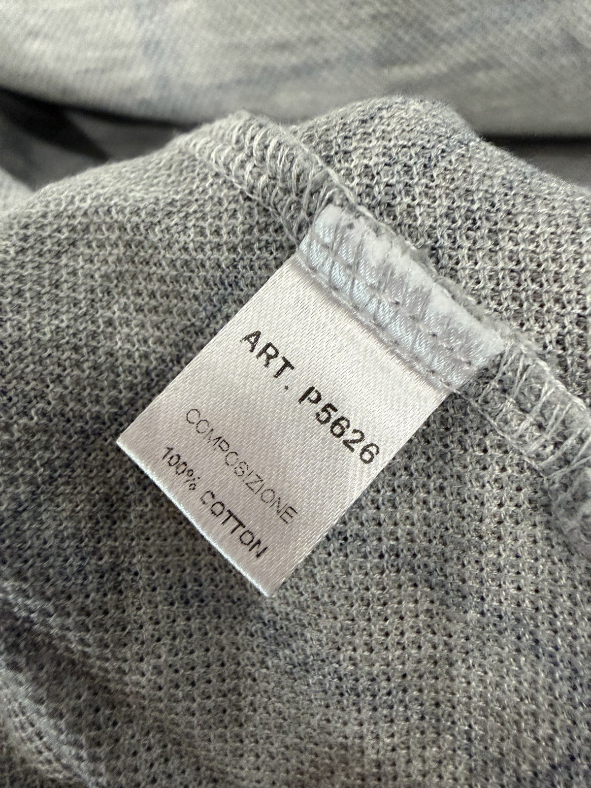 BRIONI MENS GRAY POLO T-SHIRT SIZE L