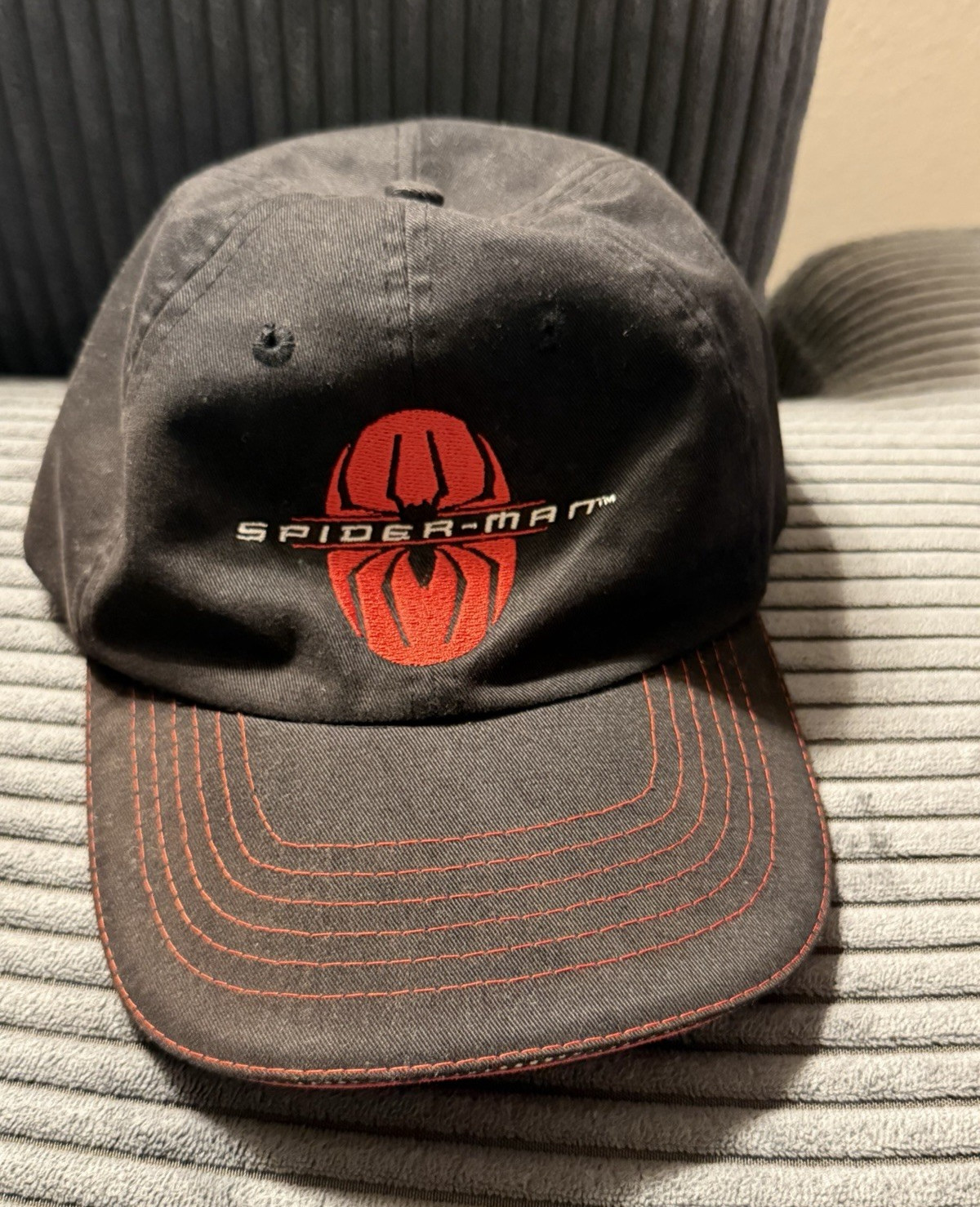 Vintage 2001 Marvel Spider-Man Movie adjustable baseball hat