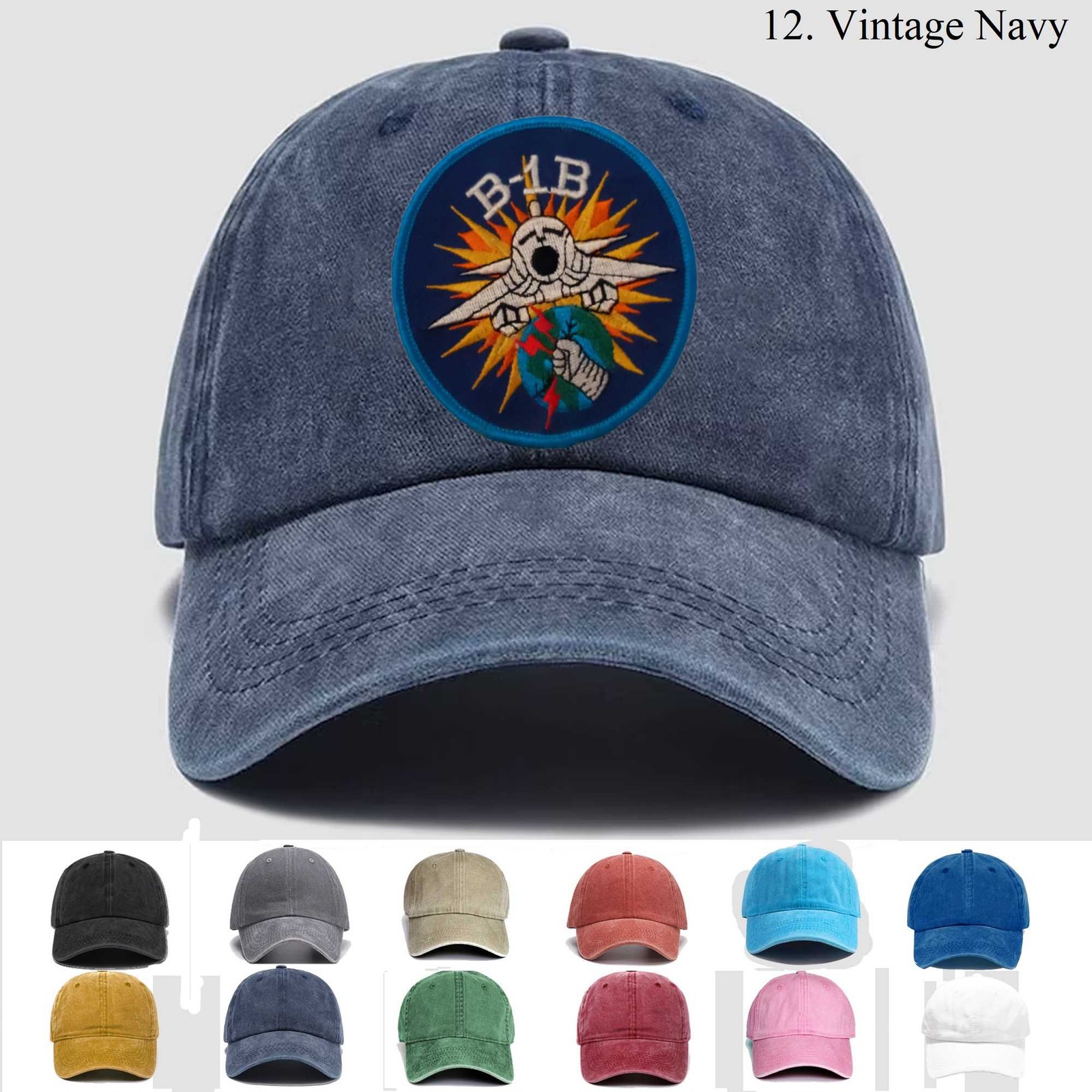 Customized Personalization Embroidered Hat Usaf B-1b Bomber, Trucker Hat, Gift