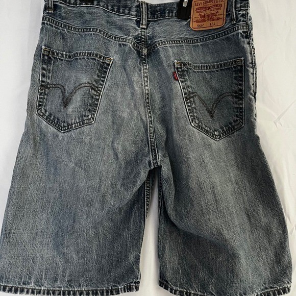 Levi Strauss Co 559 Loose Straight Denim Jean Shorts Mens Size 34×1-Blue Washed