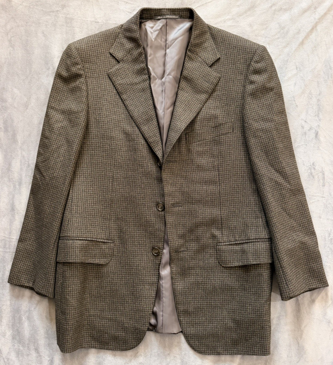 Ermenegildo Zegna for Mitchells Westport Blazer 38R EU48 Houndstooth Wool