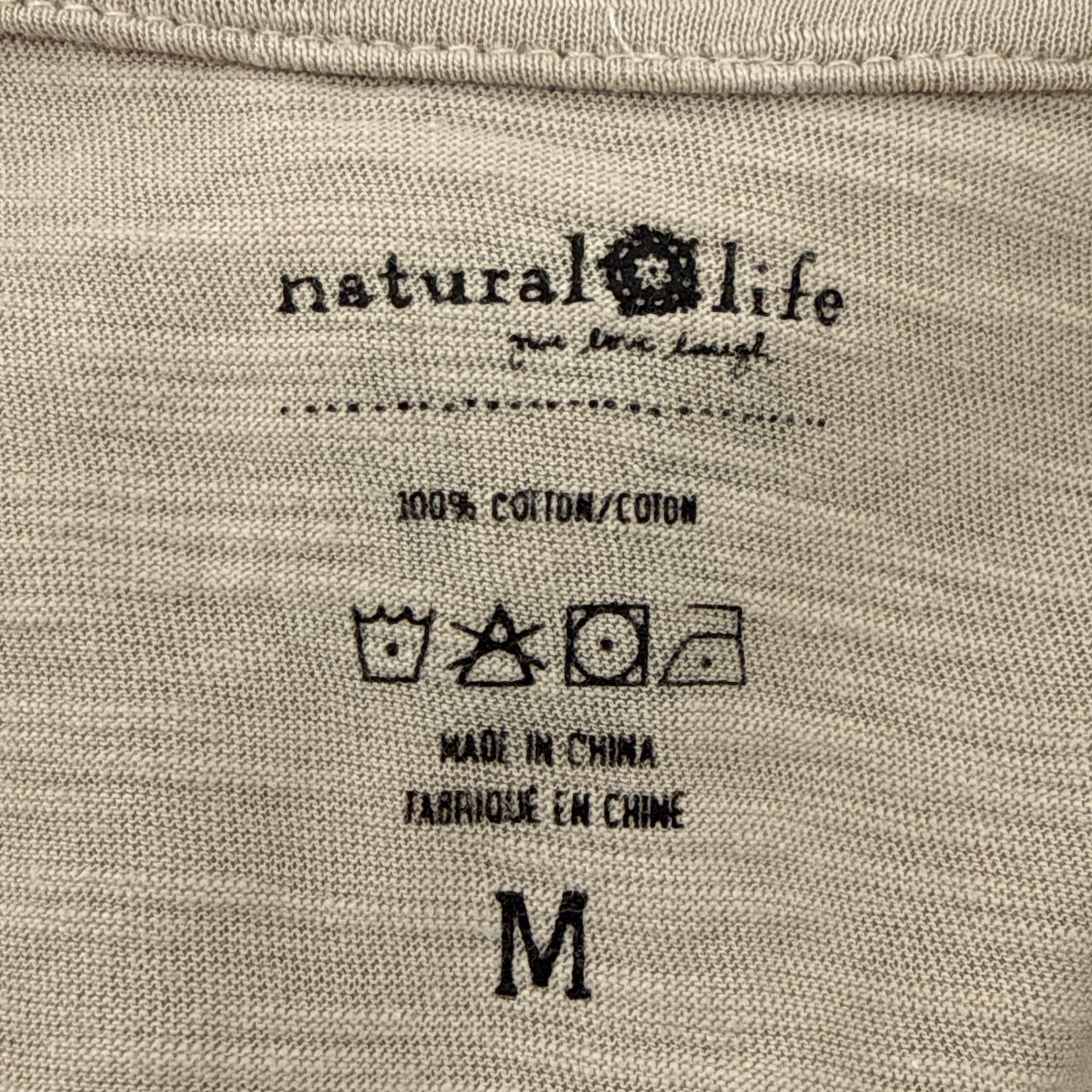 Natural Life Medium Do More Of What Makes You Happy Floral Graphic Slub Tee
