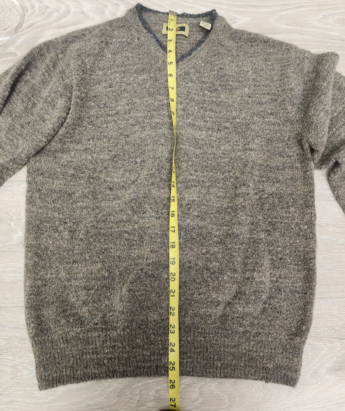 Joseph Abboud Gray Marled Men’s Sweater 87% Wool 13% Nylon UNKNOWN SIZE READ