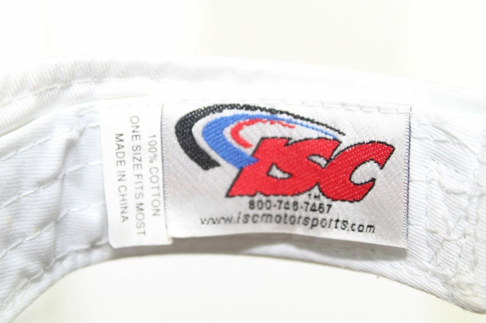 Homestead Miami Speedway 1 Sz White Visor Cap ISC Motor Sports NASCAR Racing Hat