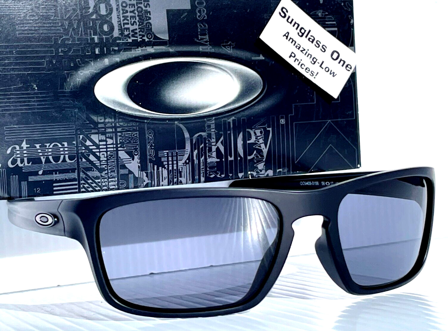 NEW Oakley SLIVER STEALTH Matte Black POLARIZED Galaxy Black Sunglass 9408-01
