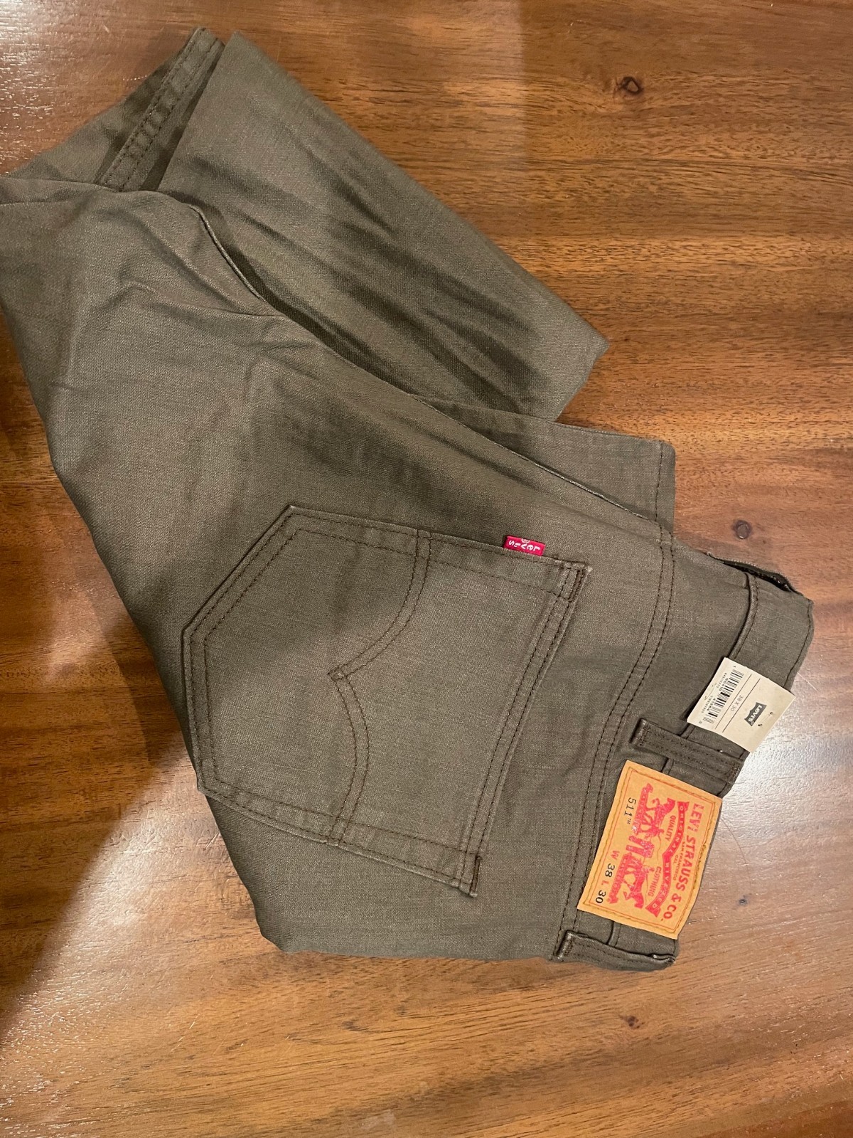 Levis Mens 511 Slim Stretch Jeans Size 30,31,32,34,36,38 Olive Khaki 045112273