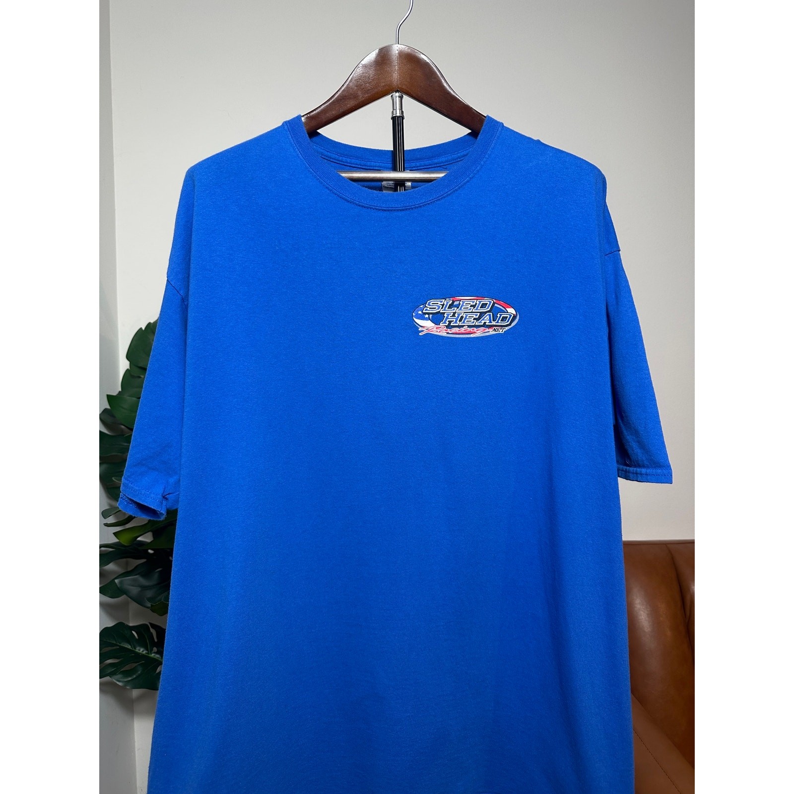 SledHeadRacing SHR880R Racing T-Shirt XXL Blue Snowmobile Performance Tee