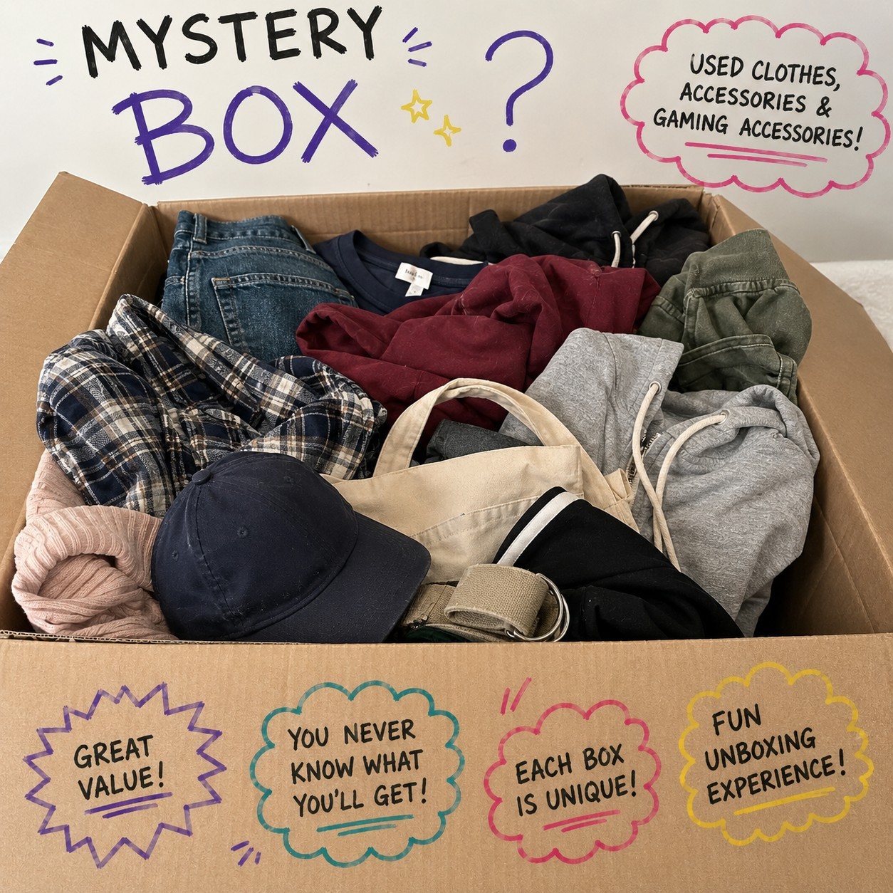 TikTok Mystery Box Inventory Women’s Clothing Bundle (10–15+ Pieces) Size Large