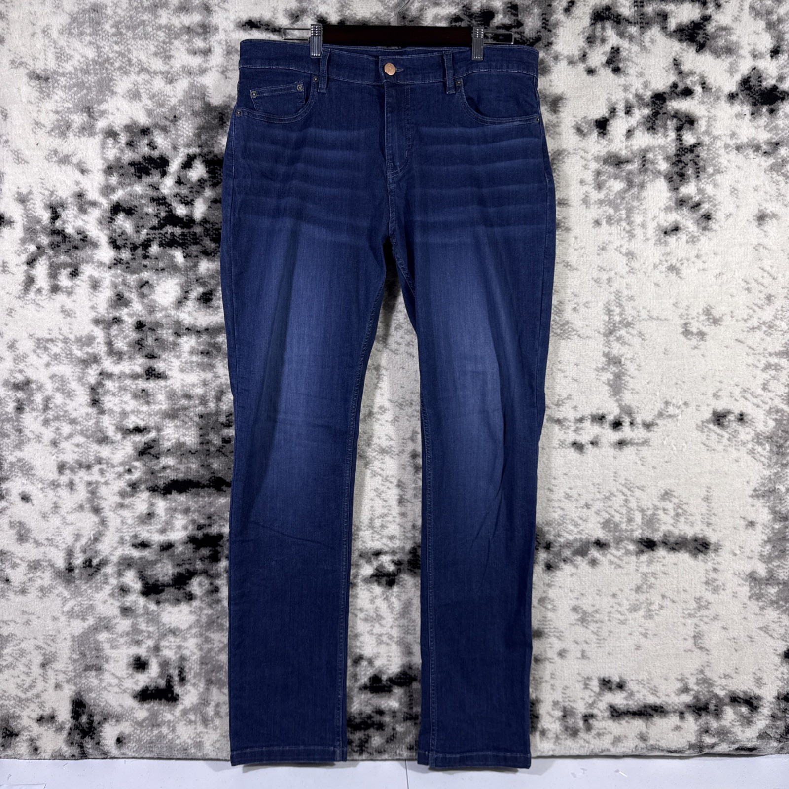 Mugsy Fultons Jeans Mens Size 36×34 Dark Wash Stretch Comfort Lightweight
