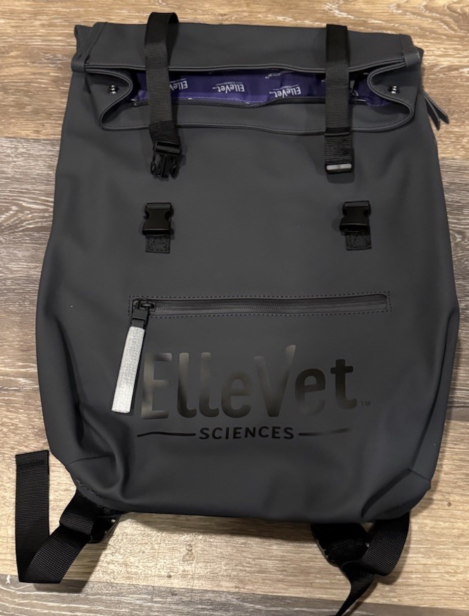 Ellevet Sciences Rolltop Rucksack Waterproof Backpack Black 19″ x 12″ x 5″ A8