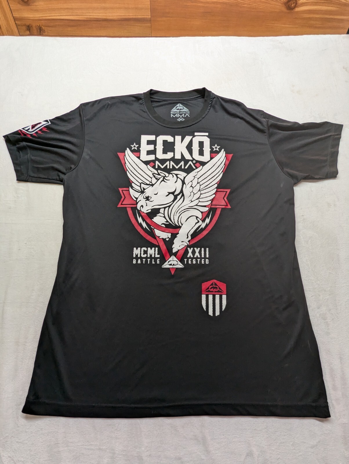 ECKO MMA Vintage T-Shirt AOP Black Size 2XL Free Returns