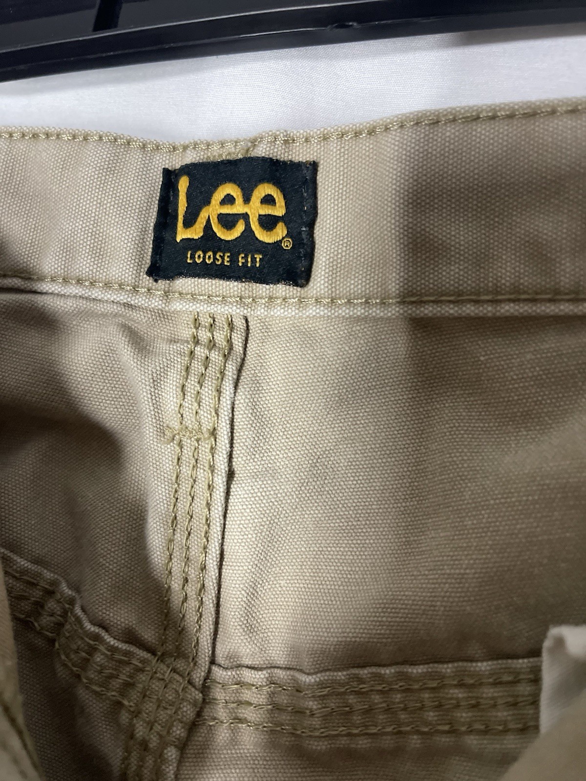 Lee Carpenter Workwear Loose Fit Pants Men’s Size 34×34 Beige Khaki