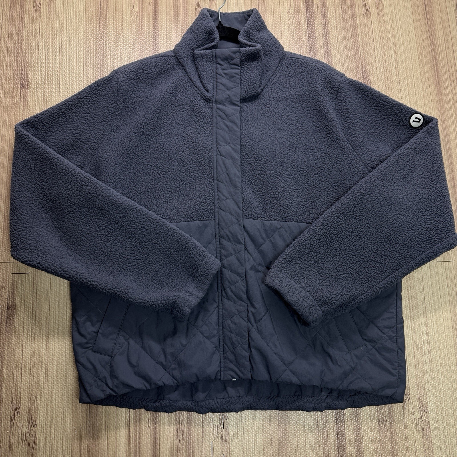 Vuori Women’s Highlands Sherpa Jacket Azure Blue Grey Size L
