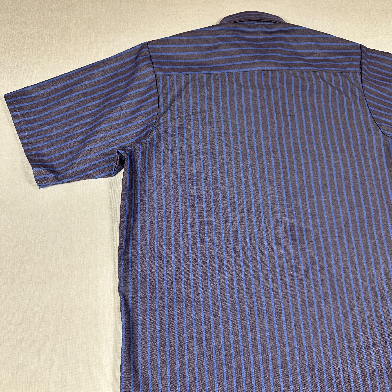 Red Kap UEI Men’s Work Shirt Short Sleeve Industrial Stripe Button Front