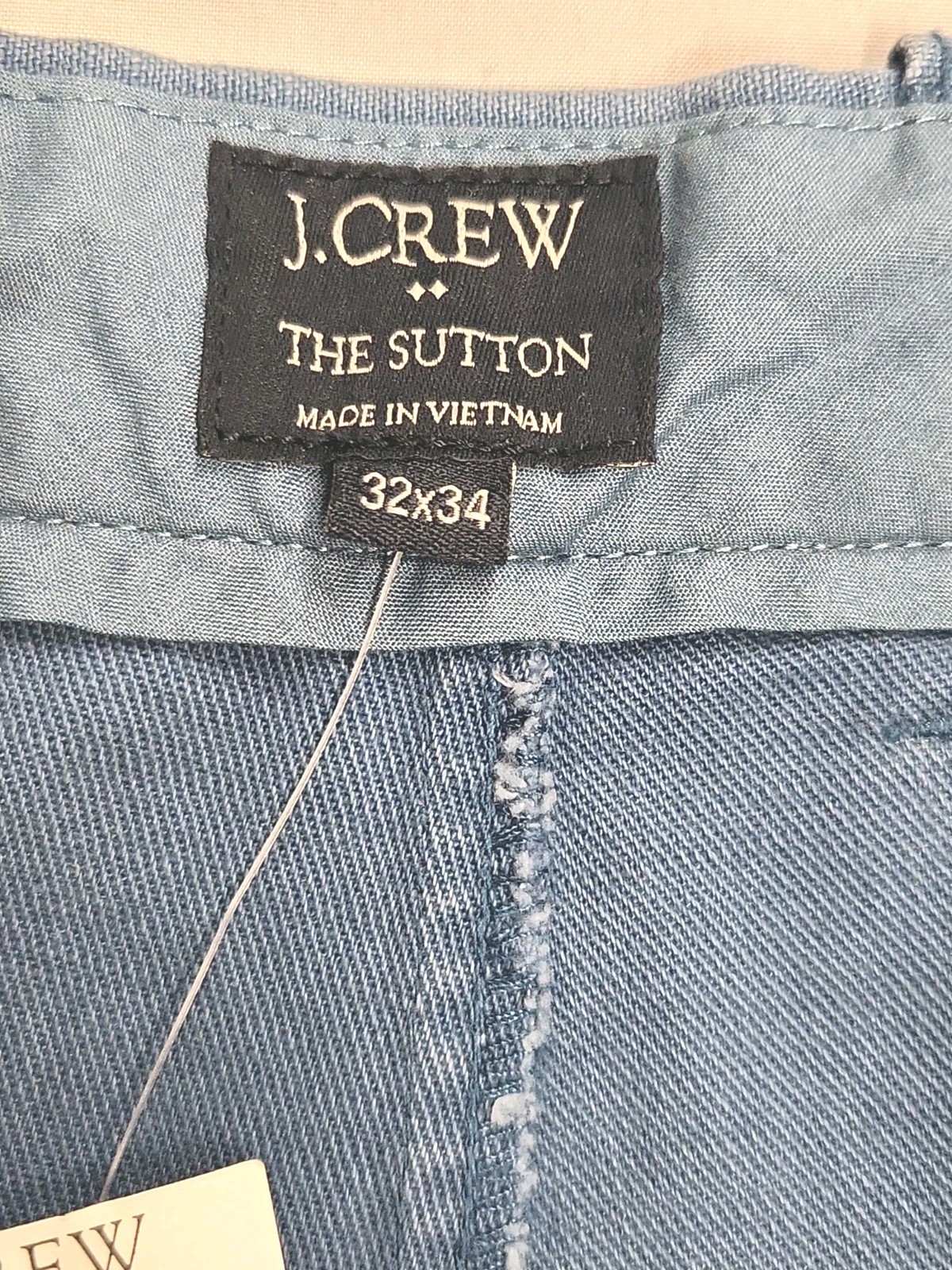 J. Crew The Sutton Men’s Chino Pants*Blue*Size 32×34*Slim Fit*New With Tags