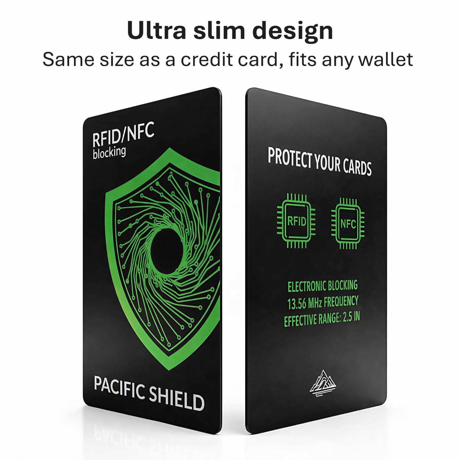 RFID Blocking Card (4 Pack) Identity Protection Wallet Credit Cards Debit ID NFC