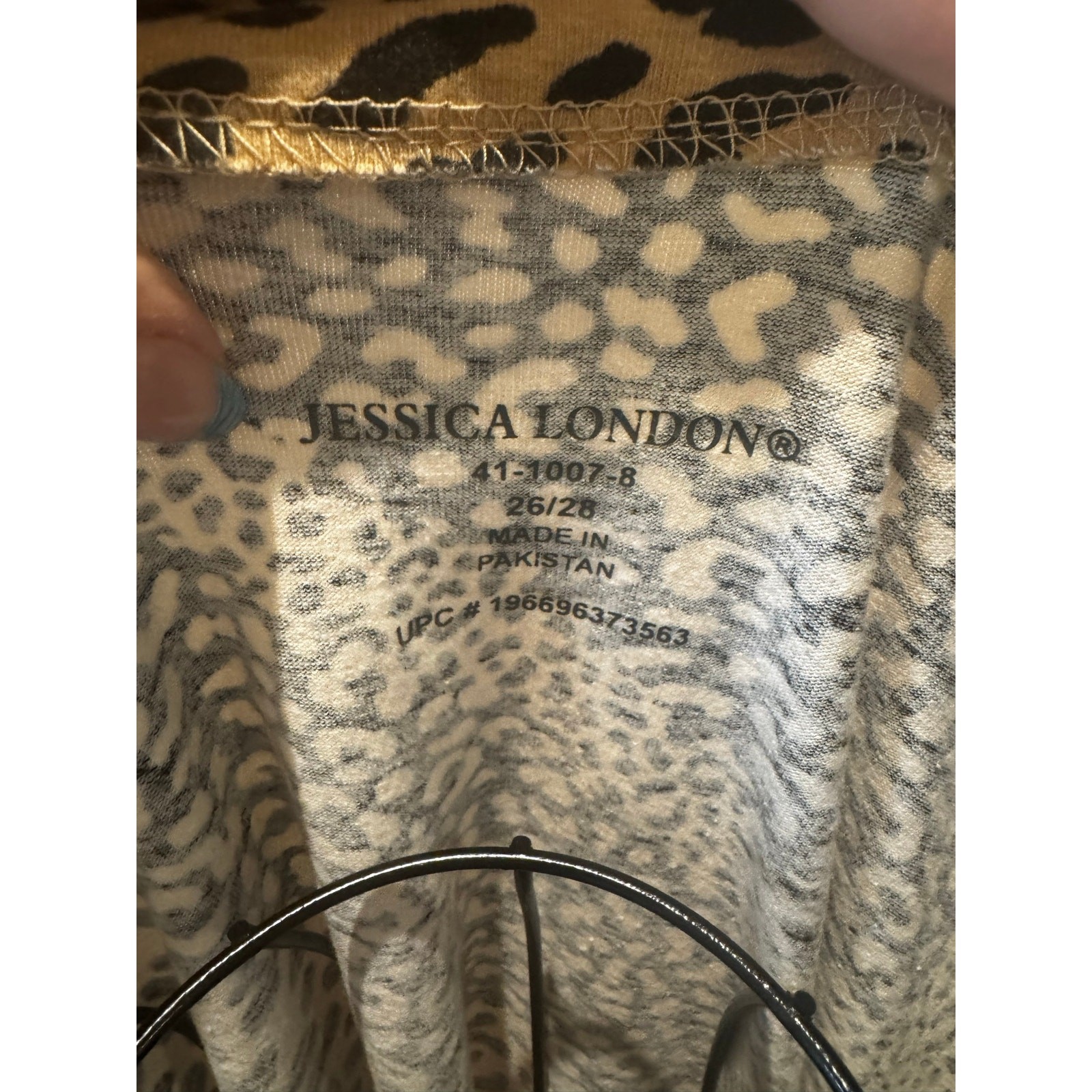 Jessica London Women’s Plus 26/28 Animal Print Top
