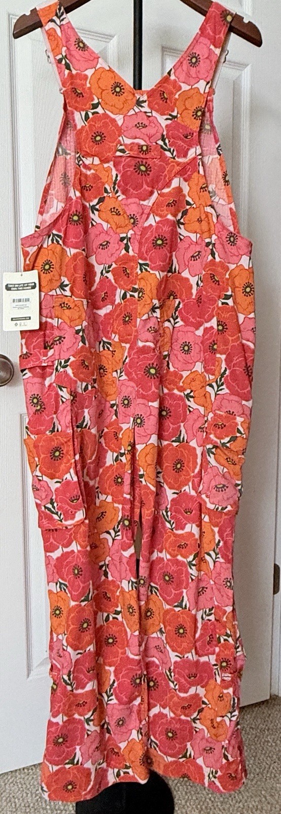BRAND NEW M x 29 POPPY Duluth Trading Heirloom Gardening Bib Overalls SOLD OUT!