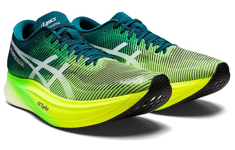 ASICS Metaspeed Edge+ Velvet Pine Safety Yellow – 1013A116-300