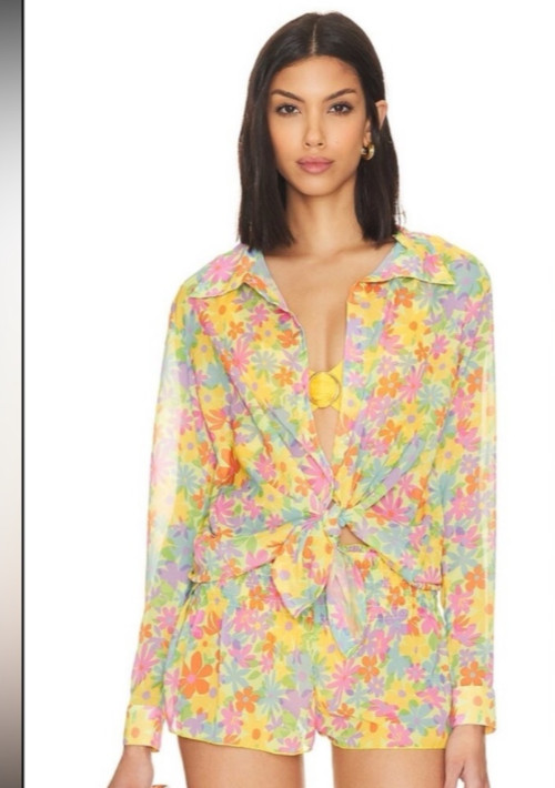 nwt lover & friends groovy delight top