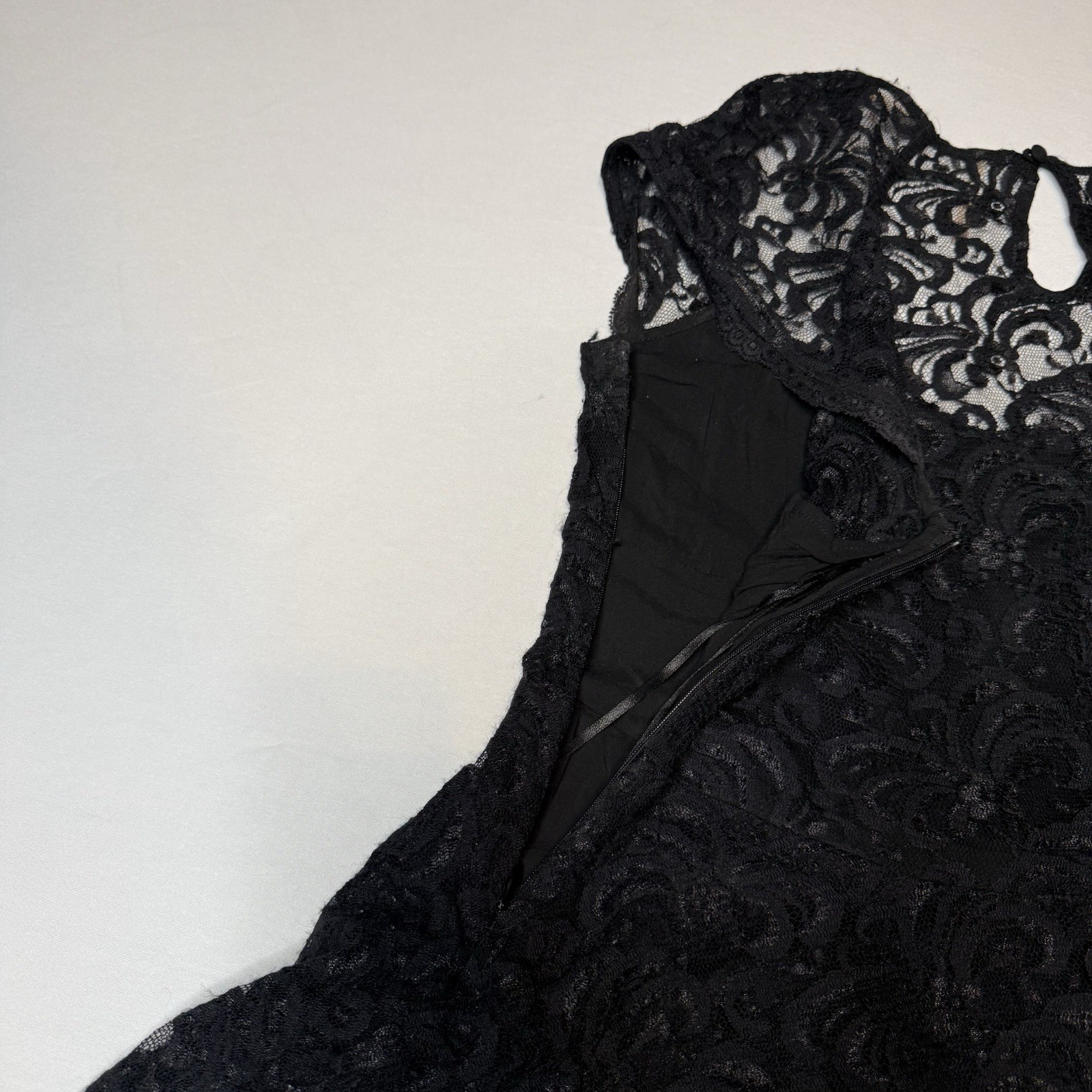 Free People Fit And Flare Rock Candy Lace Crochet Boho Hippie Mini Dress Size 10