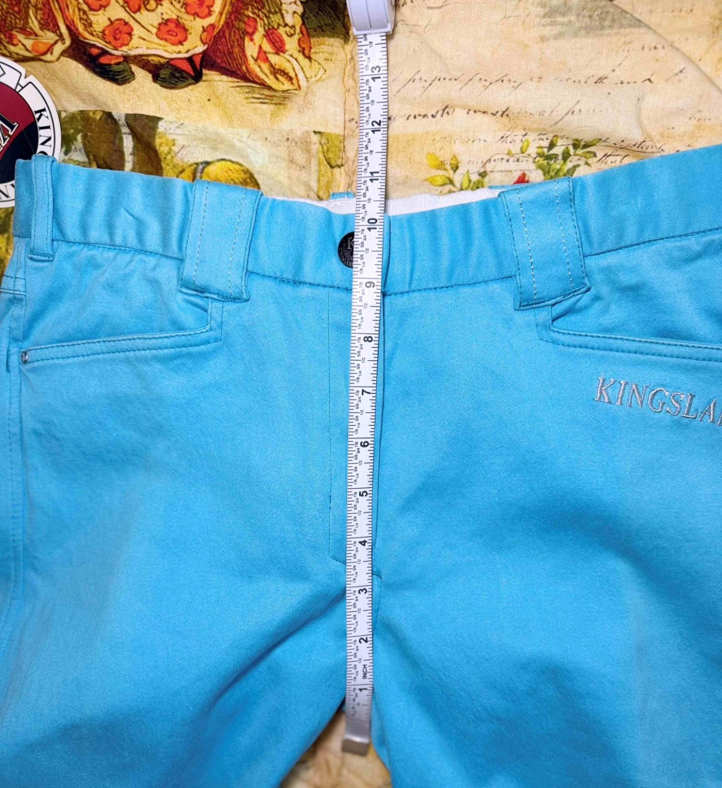 Kingsland Kelly Dip Dye Ocean Spray Bling Riding Breeches Size EU 34 US 24 NWT