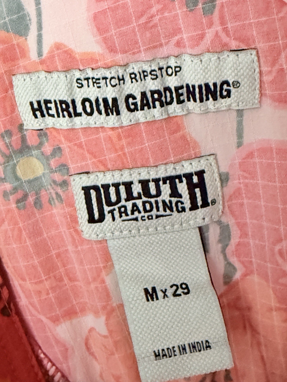 BRAND NEW M x 29 POPPY Duluth Trading Heirloom Gardening Bib Overalls SOLD OUT!