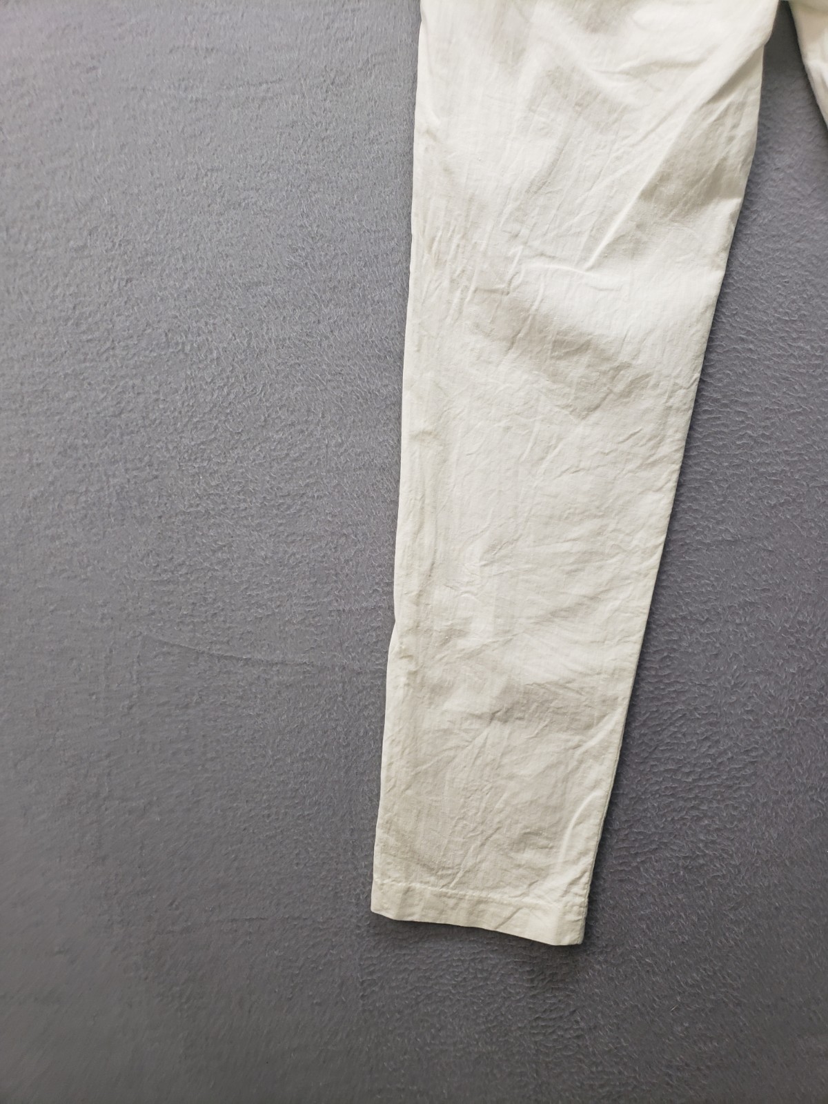 H&M Men Chino Pant 30 White Slim Fit Flat Front Mid Rise Preppy Casual Workwear