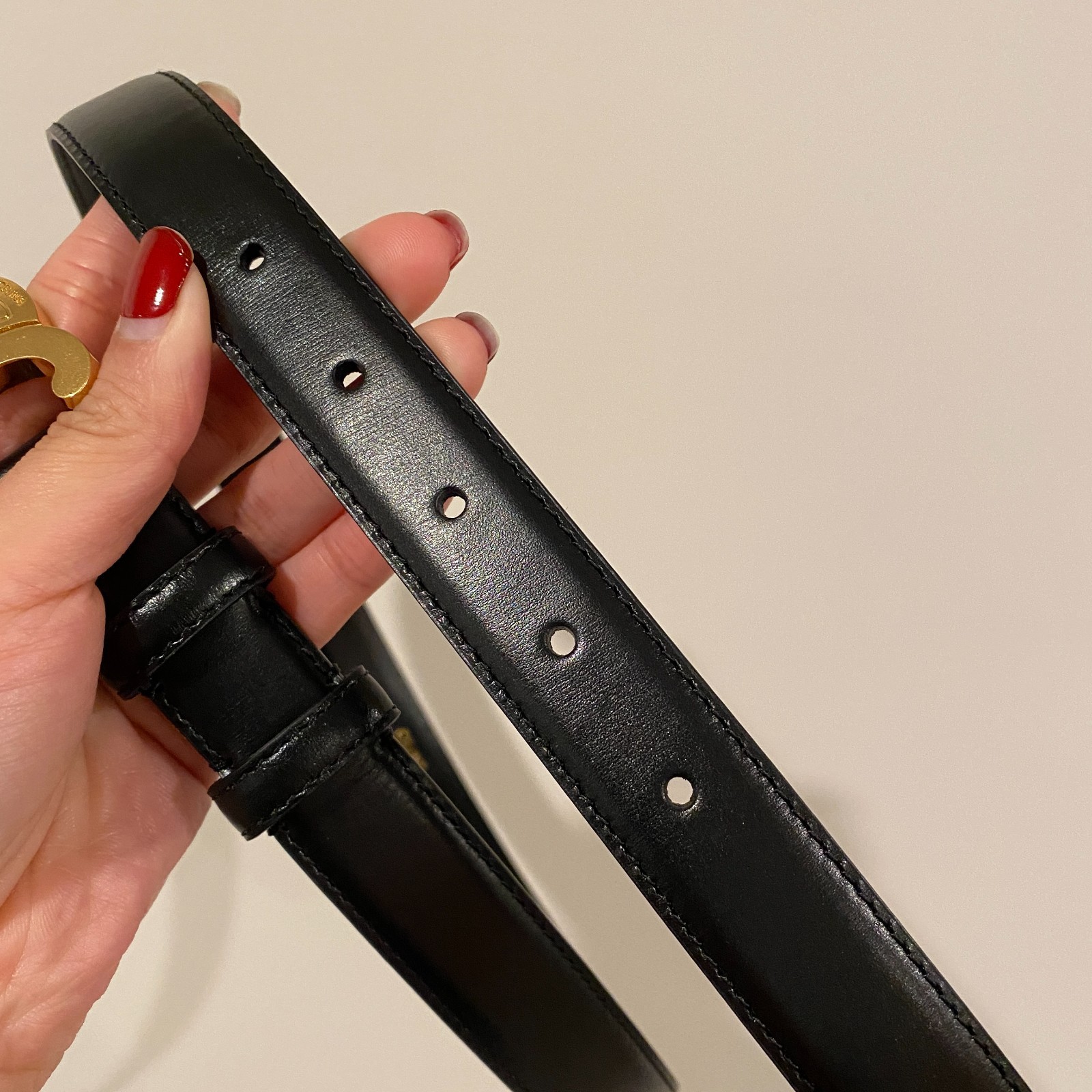 Celine Medium Triomphe Belt Size 80