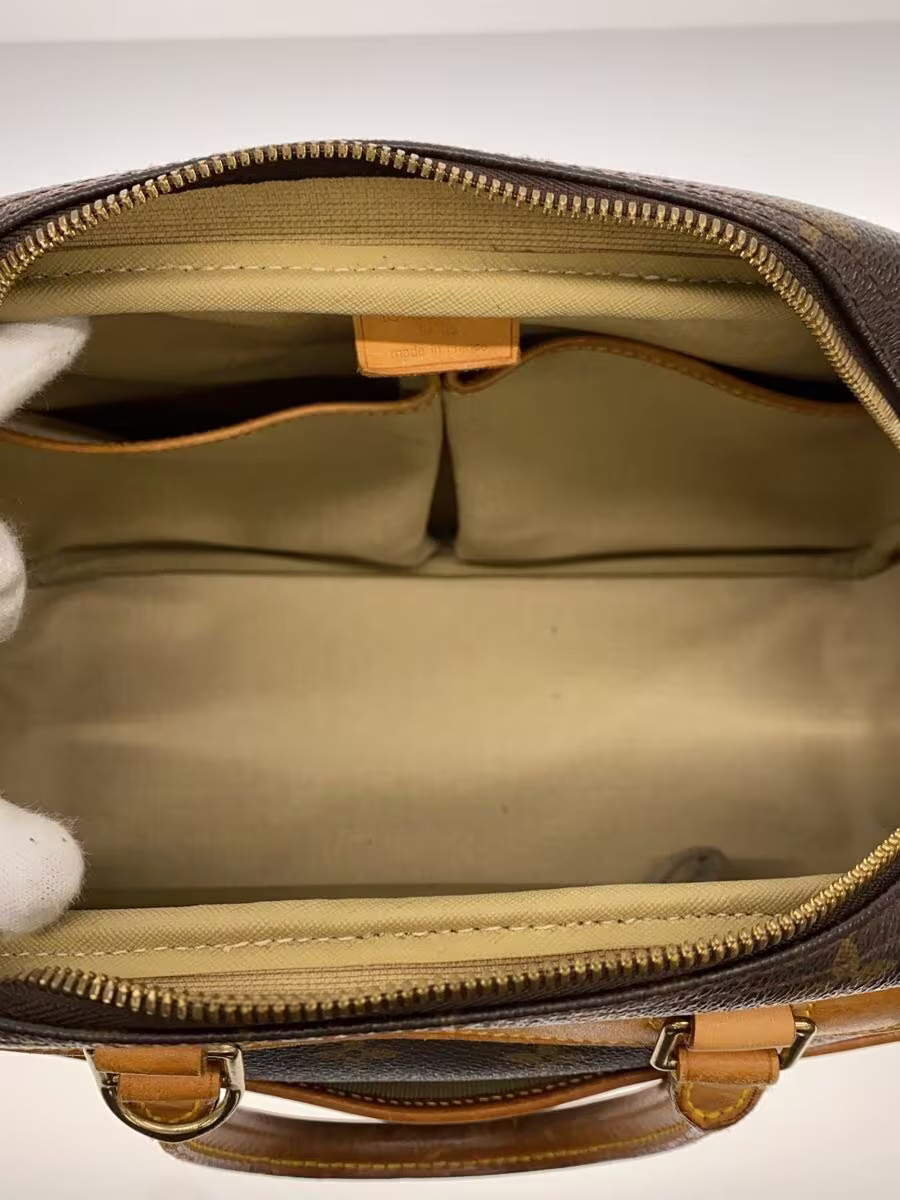 LOUIS VUITTON Bowling Vanity (Deauville) Monogram Canvas PVC BRW Allover