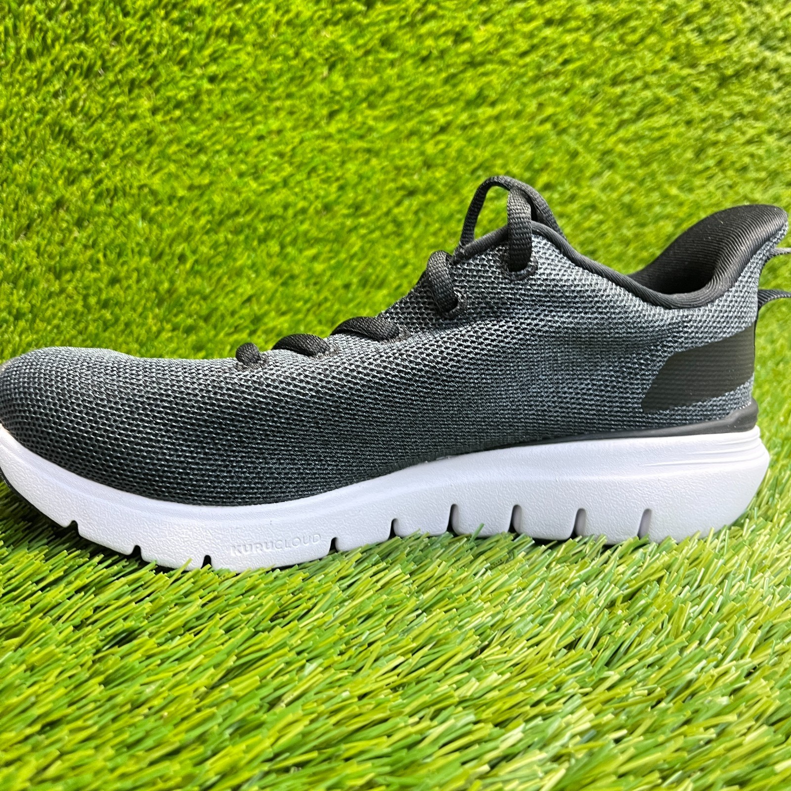 Kuru Flex Via Womens Size 6D Black Gray White Athletic Running Shoes Sneakers