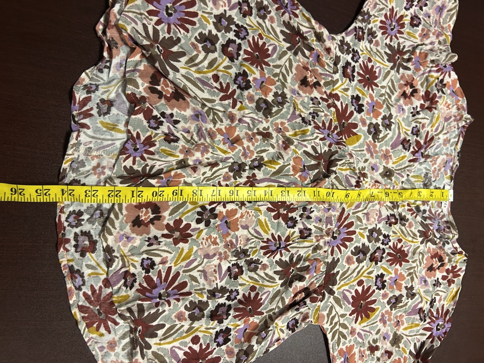 Andree Top Womens S Mod Florals 70s Bell Sleeve Colorful Hippie Fun New Retro