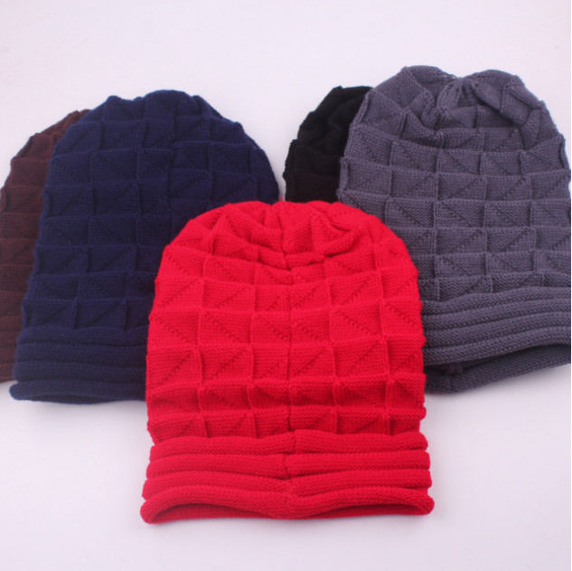 Women Men Winter Crochet Slouch Hat Wool Knit Beanie Baggy Warm Ski Caps Fashion