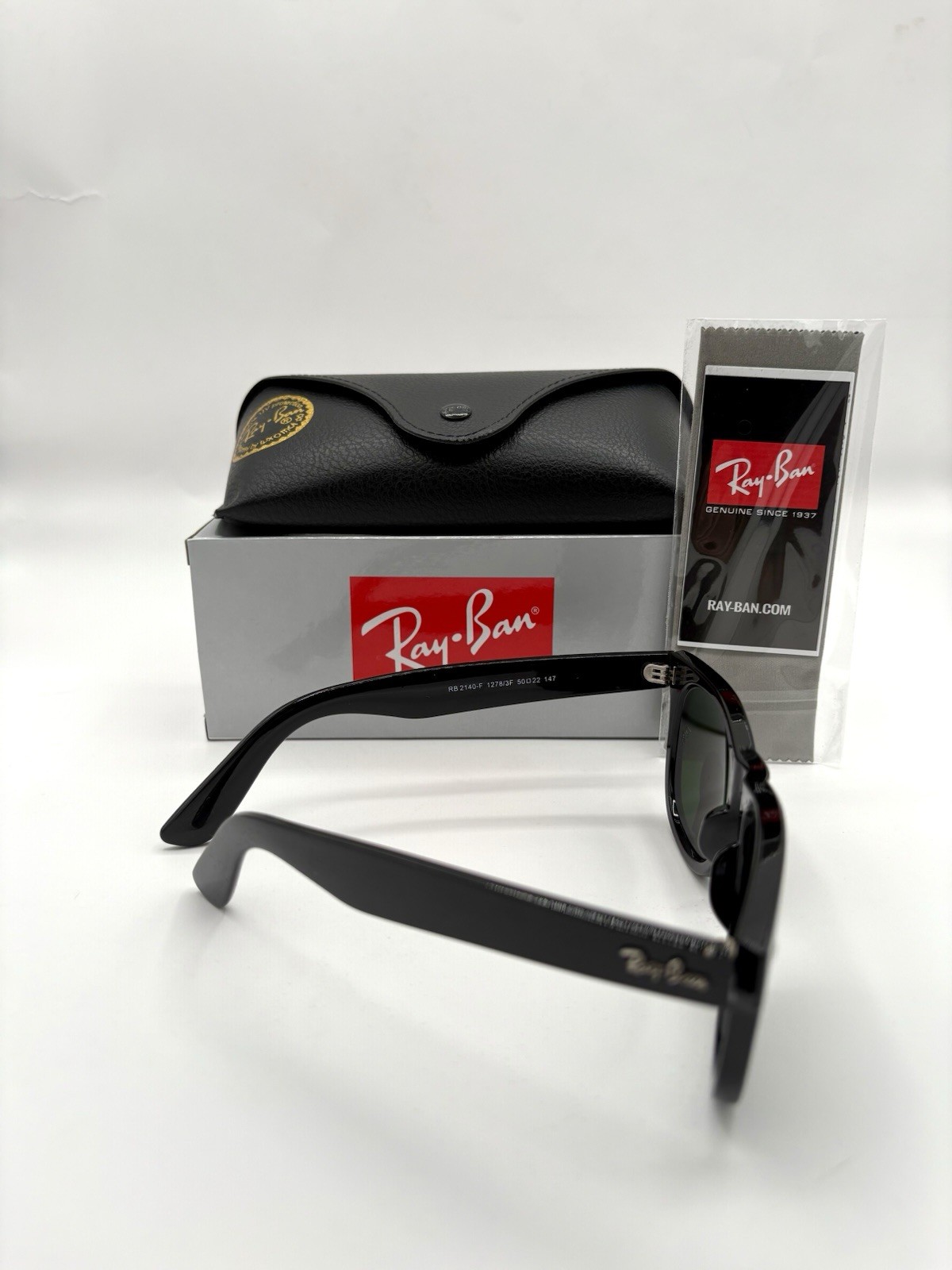Ray-Ban RB2140 Wayfarer Classic Sunglasses Sunglass Black Frame Gray Lens 50mm