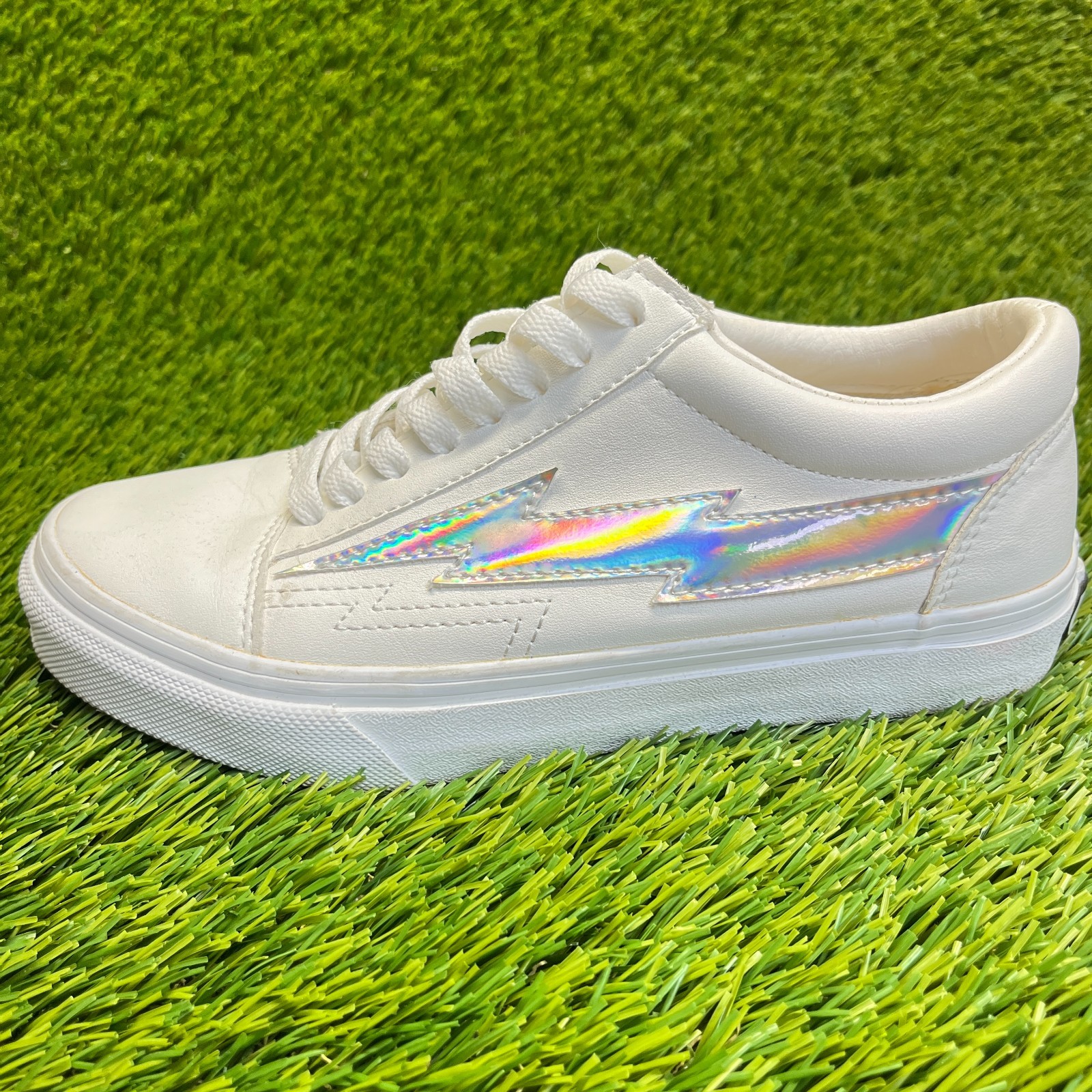 Revenge x Storm Classic Plus Mens Size 5 White Athletic Leather Shoes Sneakers
